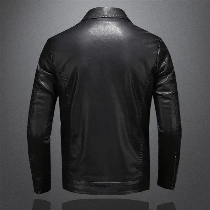 Stylische herrenjacke aus leder