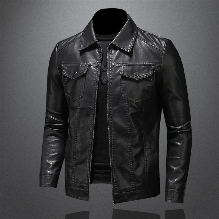 Stylische herrenjacke aus leder