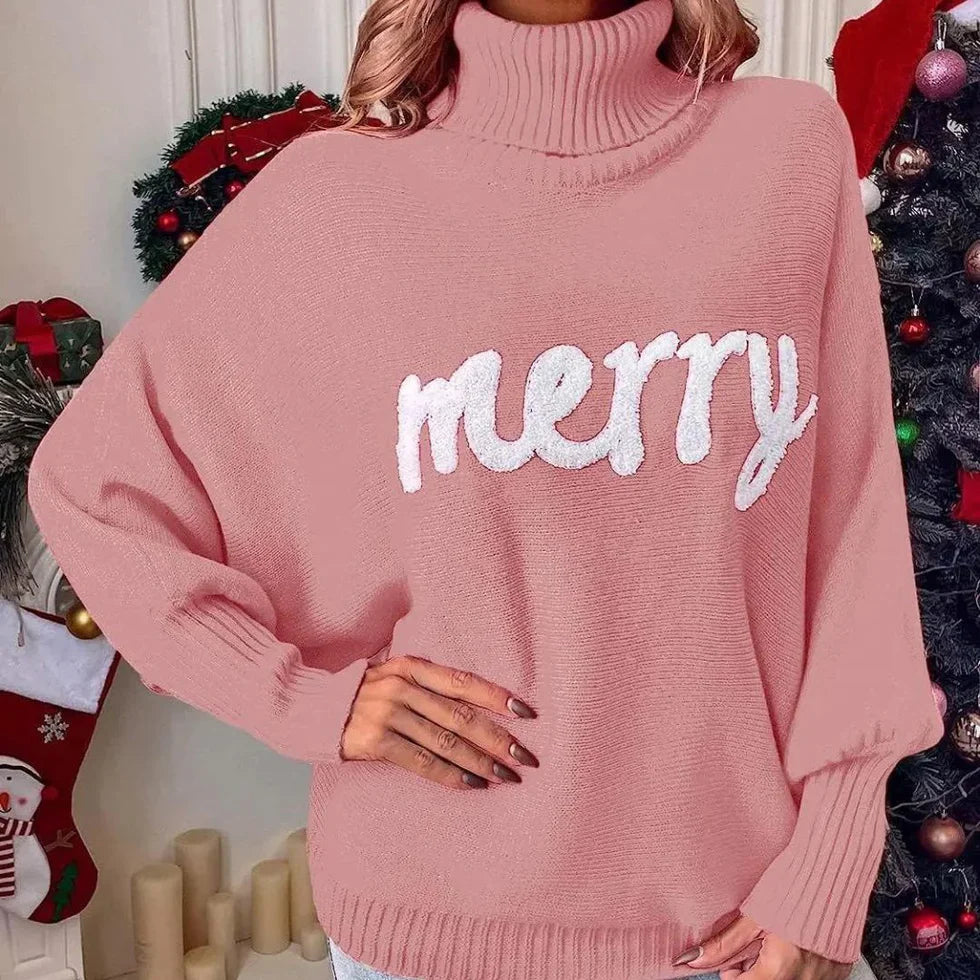 Emerie – warmer festlicher rollkragenpullover für damen