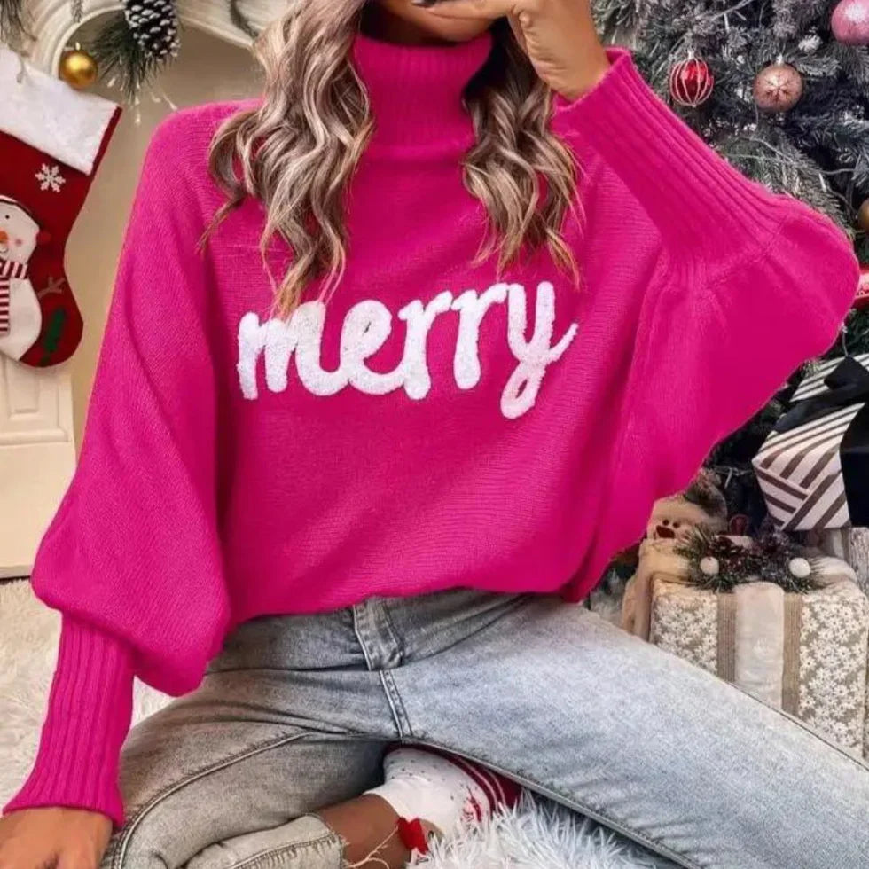 Emerie – warmer festlicher rollkragenpullover für damen