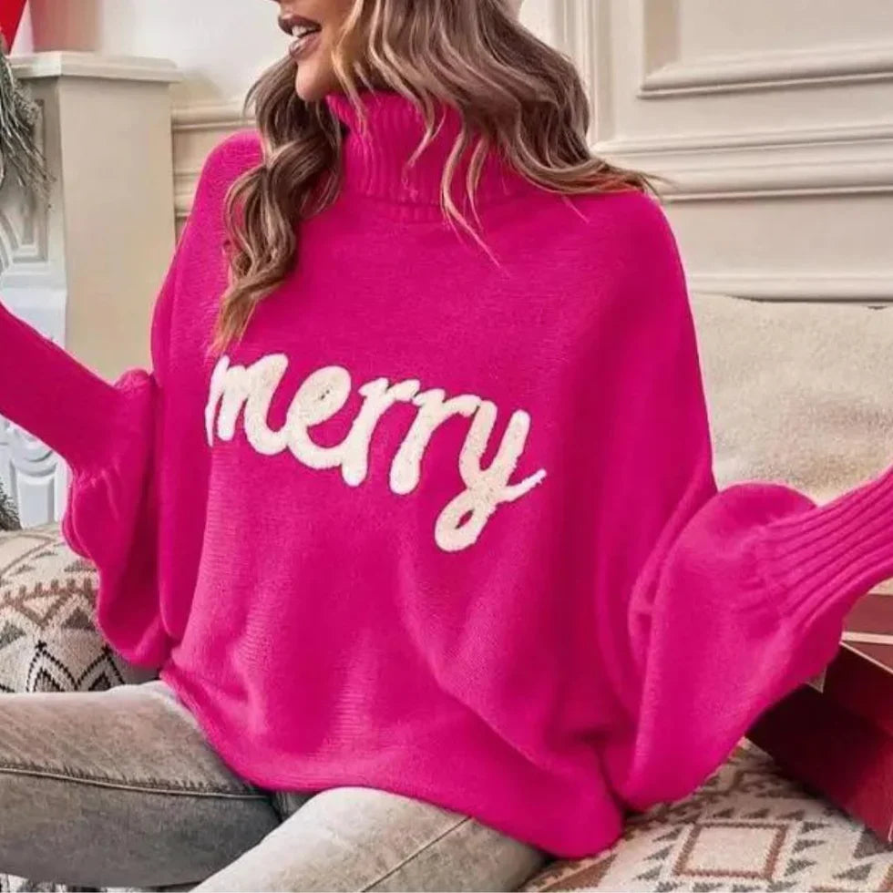 Emerie – warmer festlicher rollkragenpullover für damen