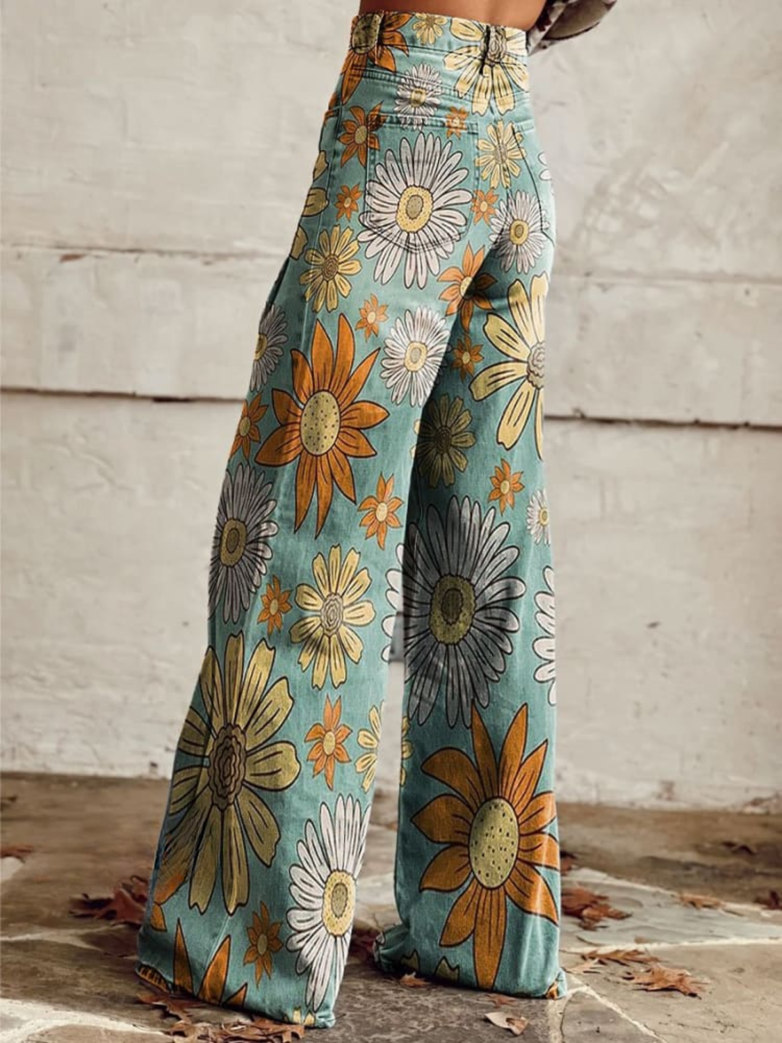 Mia - weite vintage-blumenhose