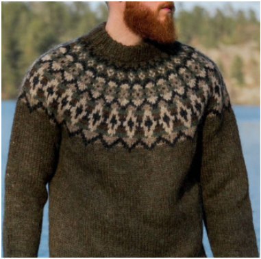 Eric – gestreifter rundhalspullover für herren