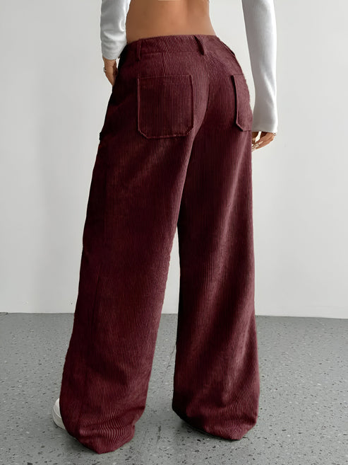 Sibylle | lässige cordhose mit weitem bein