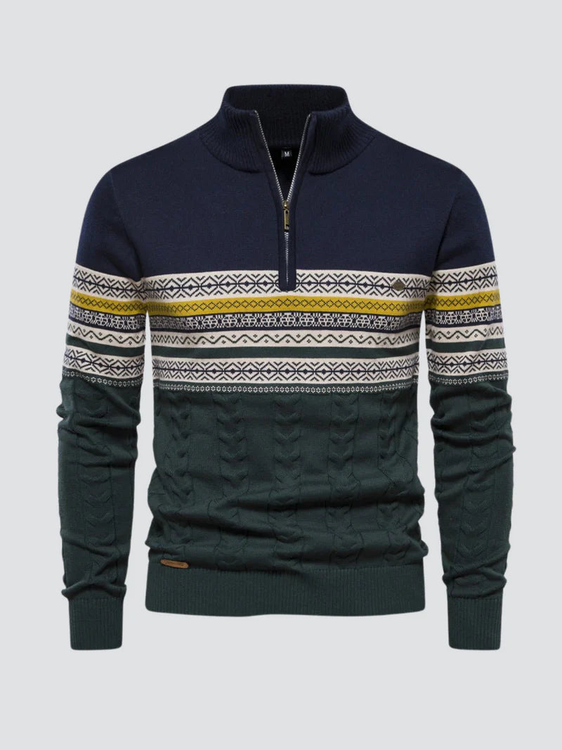 Harrison - pullover mit reißverschluss