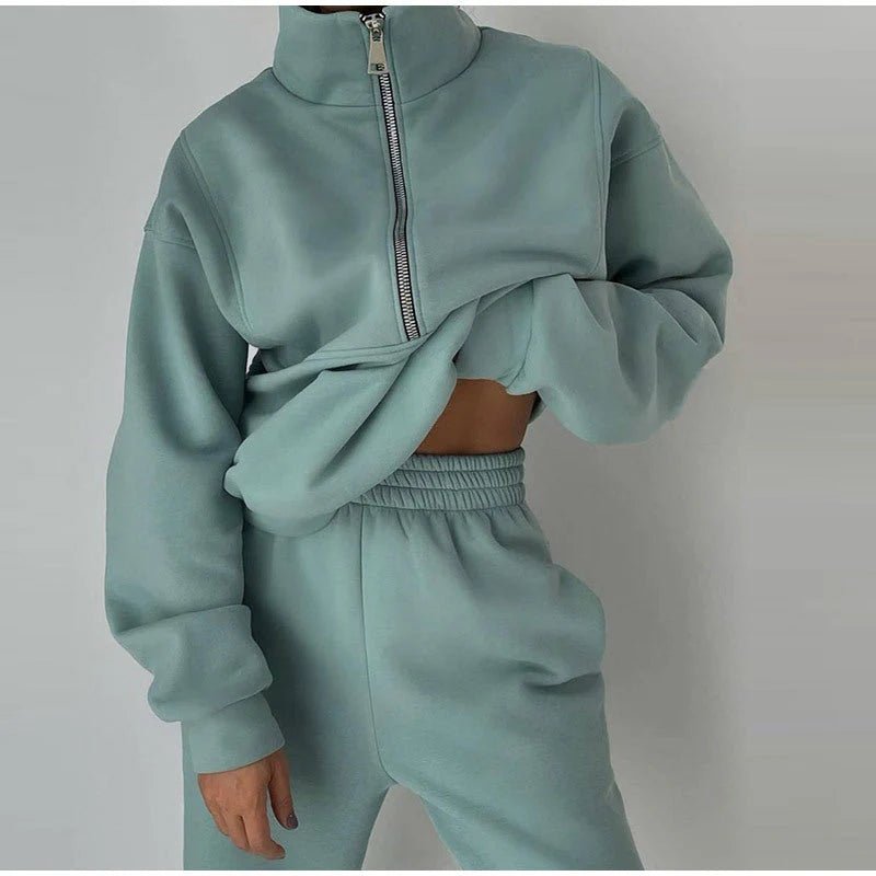 Peja - sweatshirt und hose für damen bekleidung mit reiß verschluss