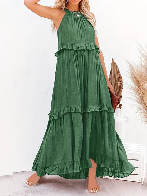 Mia - marineblaues maxikleid