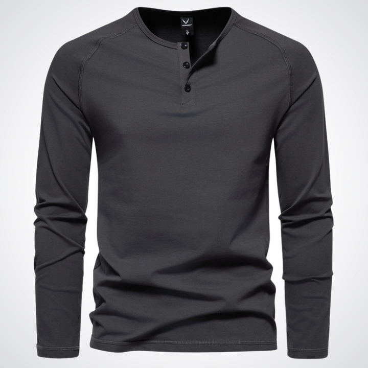 Gabriel - exklusives herren-t-shirt mit knopfverschluss