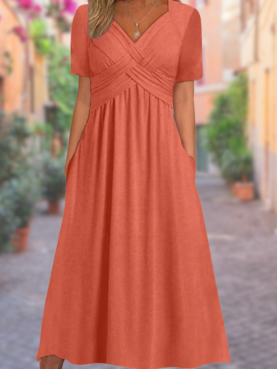 Sommerkleid mit v-ausschnitt – Selby