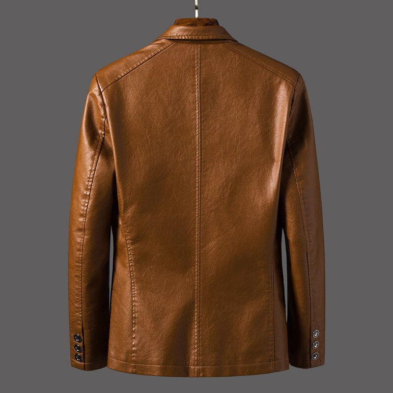 Stylische lederjacke für herren