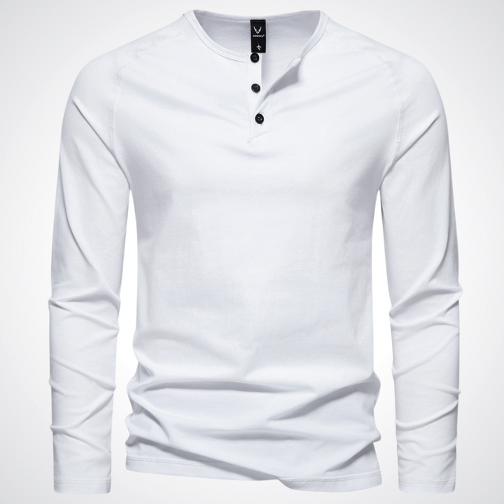 Gabriel - exklusives herren-t-shirt mit knopfverschluss