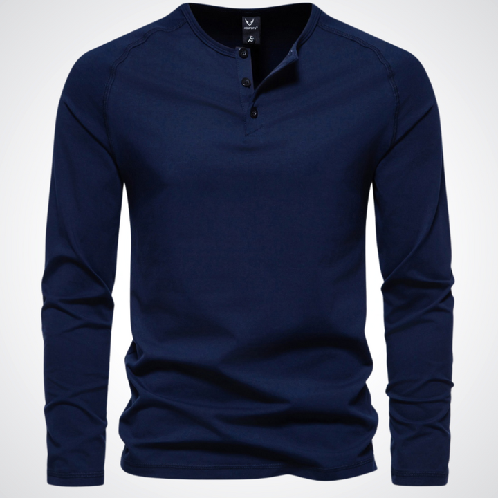 Gabriel - exklusives herren-t-shirt mit knopfverschluss