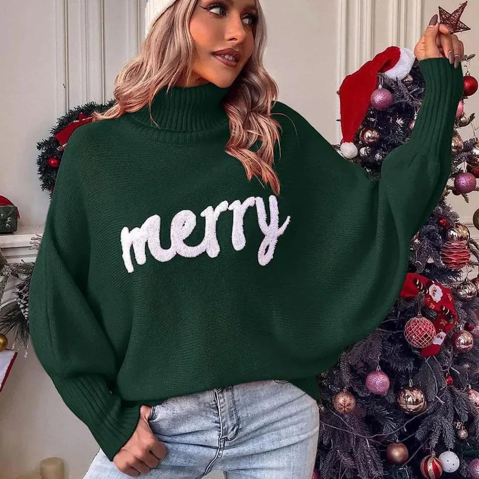 Emerie – warmer festlicher rollkragenpullover für damen