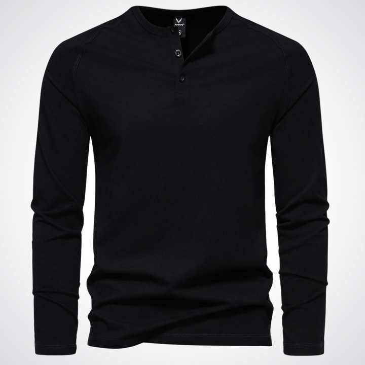 Gabriel - exklusives herren-t-shirt mit knopfverschluss