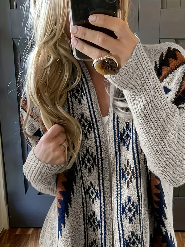 Amory – offene weste im boho-chic-stil drückt den geist der freiheit aus