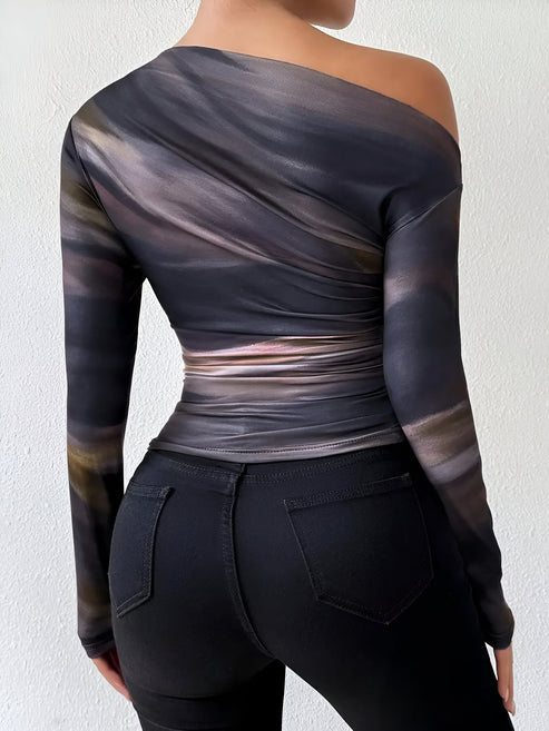 Ivelisse | elegantes lässiges langarm-t-shirt