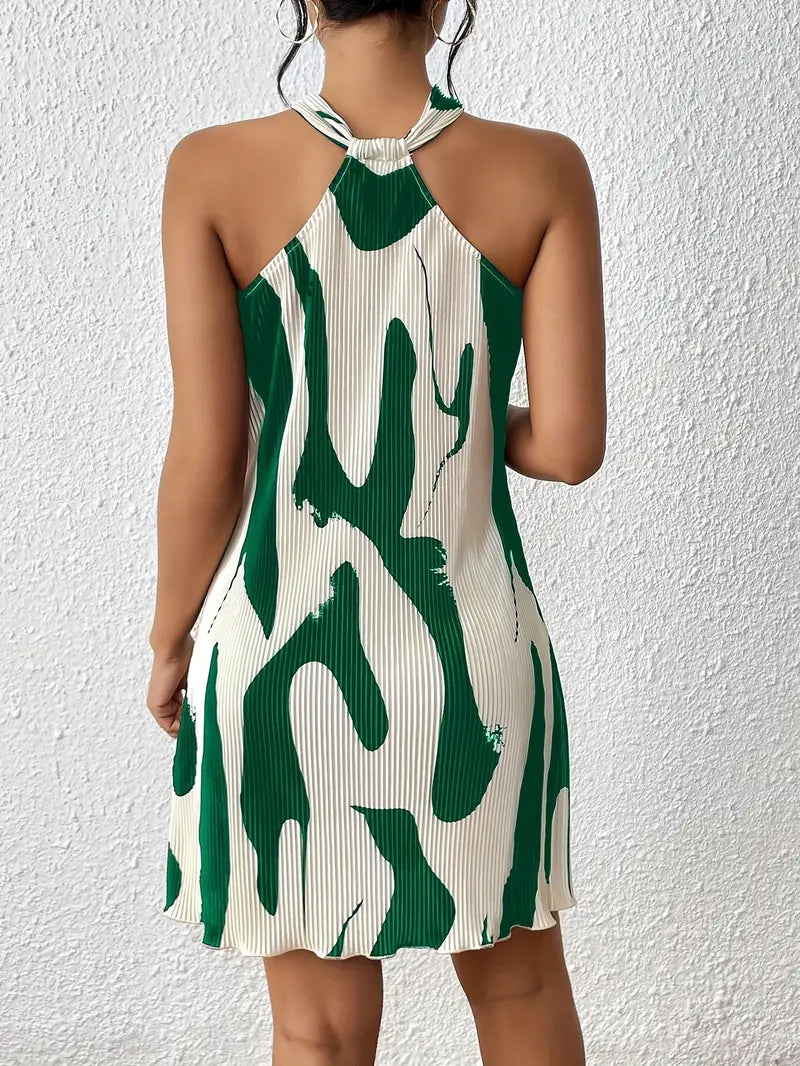 Penelope – ärmelloses kleid mit allover-print