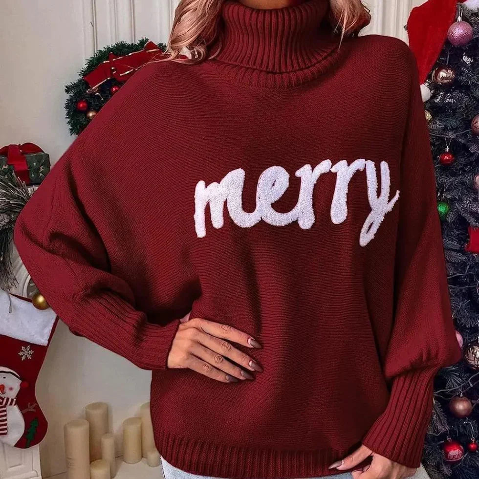 Emerie – warmer festlicher rollkragenpullover für damen