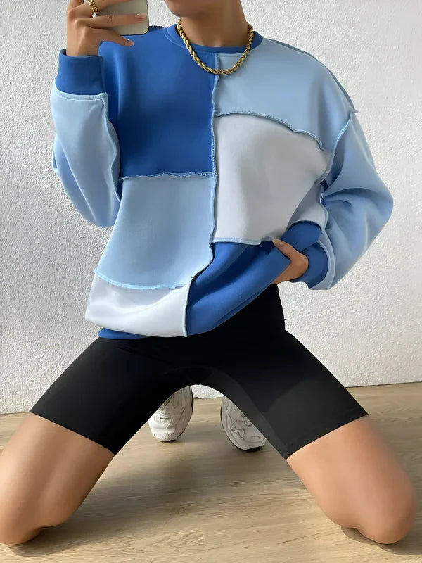 Mila - sitzshirt mit farbblöcken