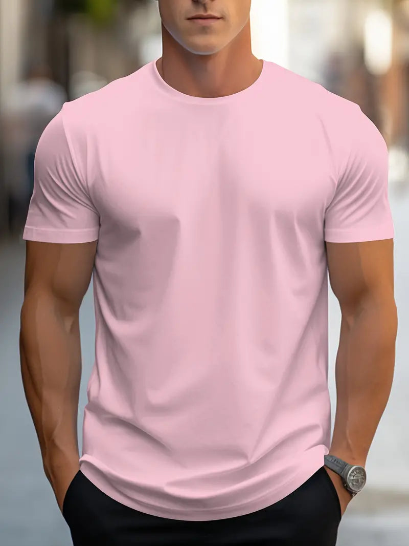 Aristos – klassisches herren-t-shirt mit rundhalsausschnitt
