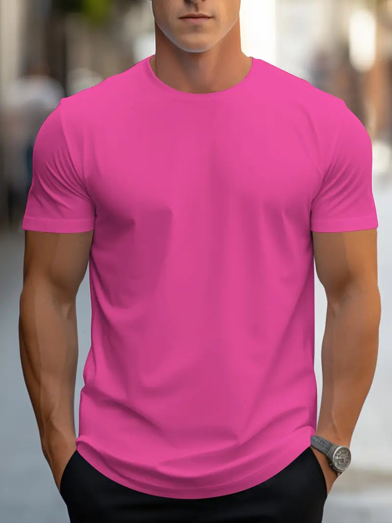 Aristos – klassisches herren-t-shirt mit rundhalsausschnitt