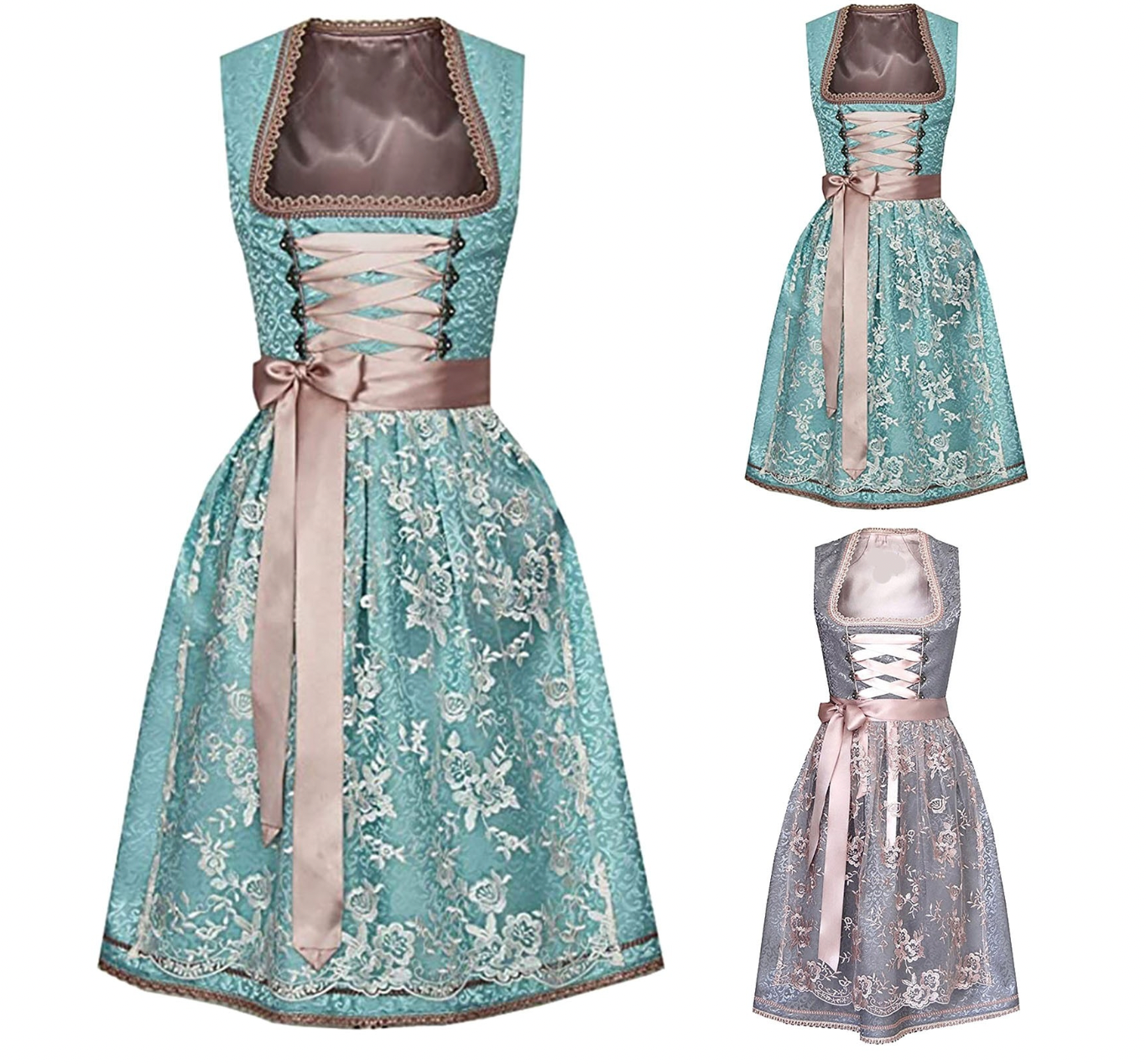 Dirndl mia - einzigartige tracht für damen mit schürze und bluse