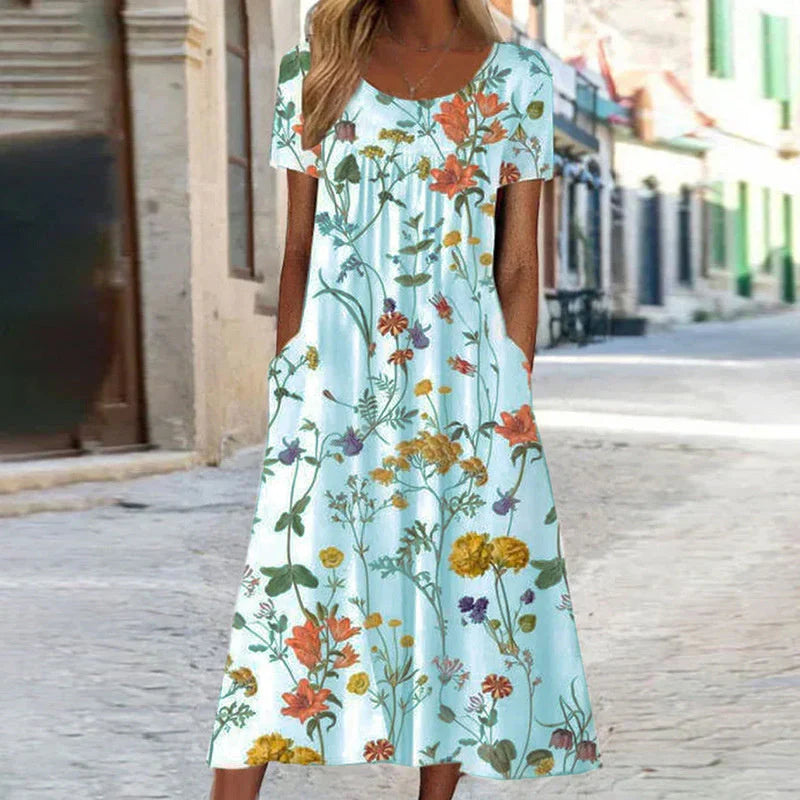 Charlotte - cloemen midi sommerkleid weiß