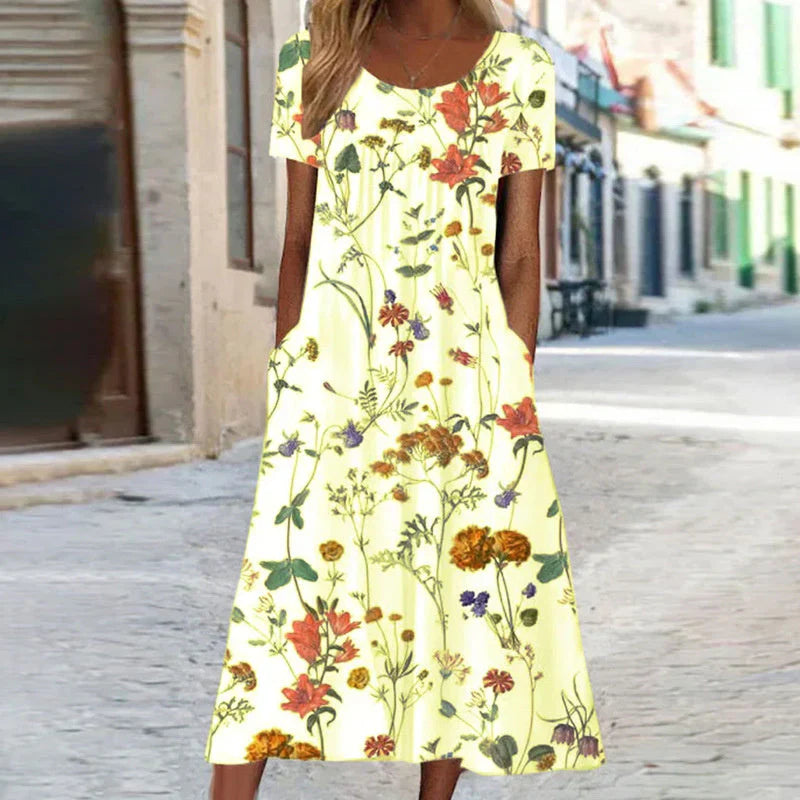Charlotte - cloemen midi sommerkleid weiß