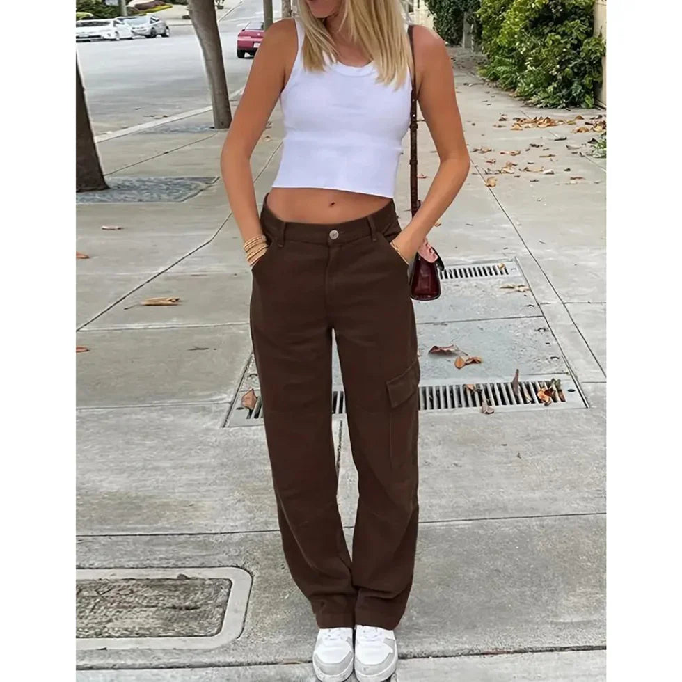 Sierra - entspannte cargohose für damen