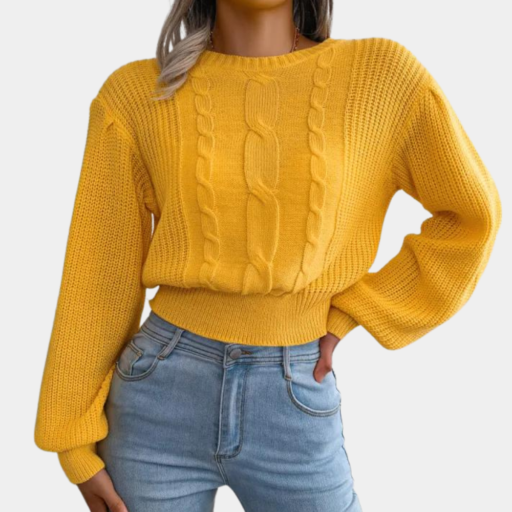 Silvana - bequemer gestrickter damenpullover für einen gemütlichen look