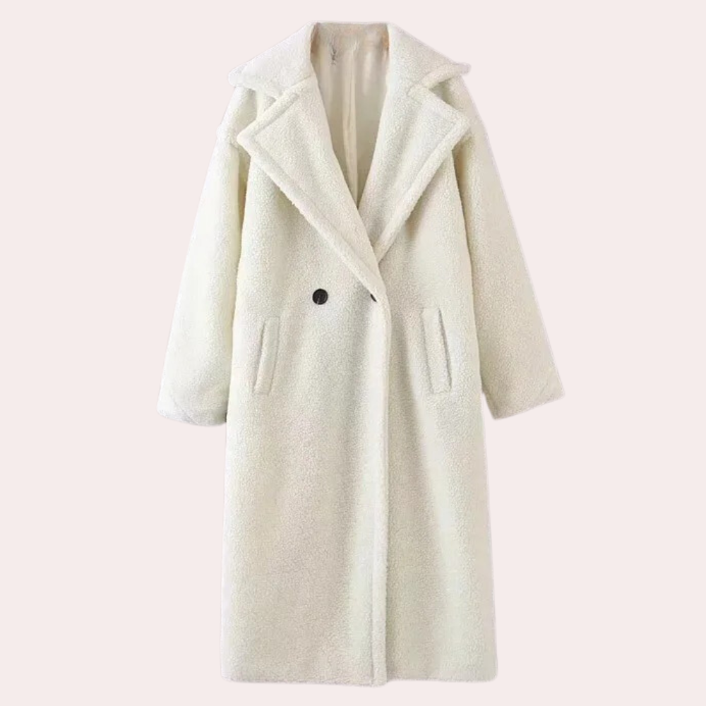 Szilard - eleganter und bequemer damenmantel aus luxuriösem plüsch
