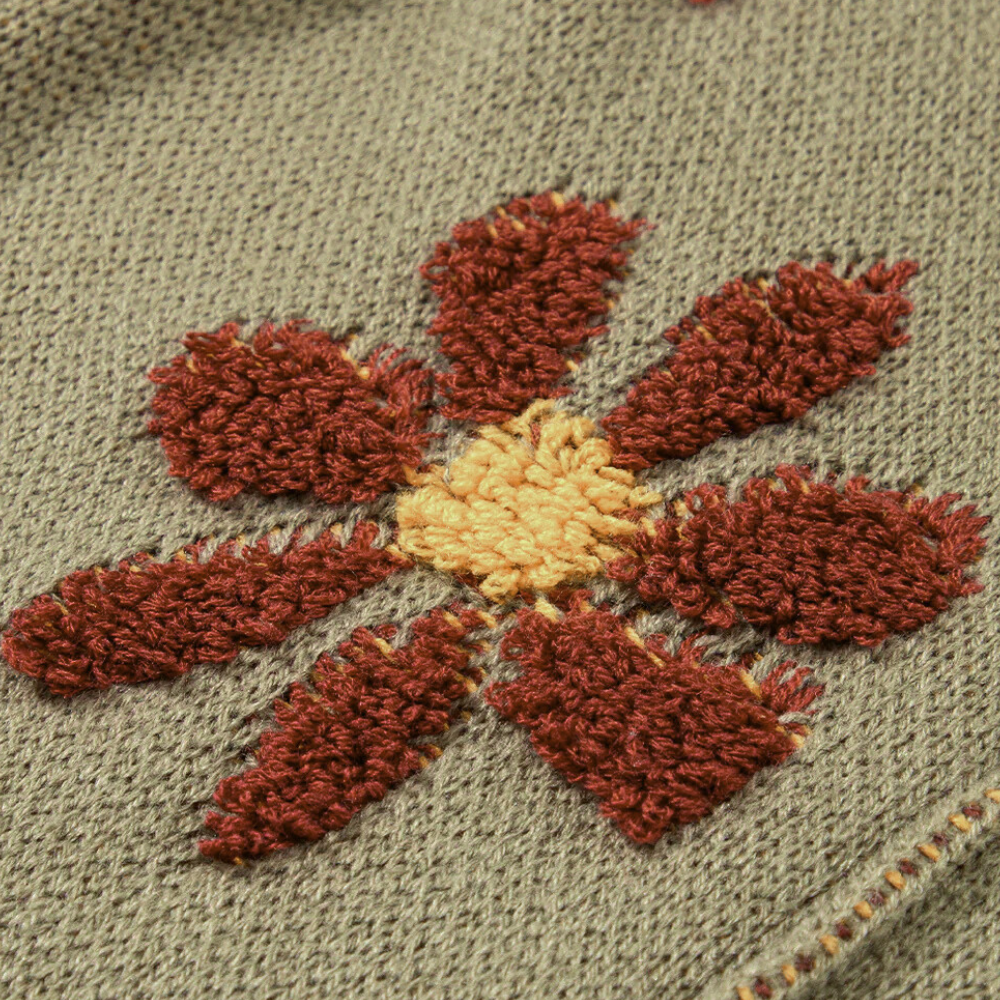 Honoria - eleganter geblümter pullover für frauen