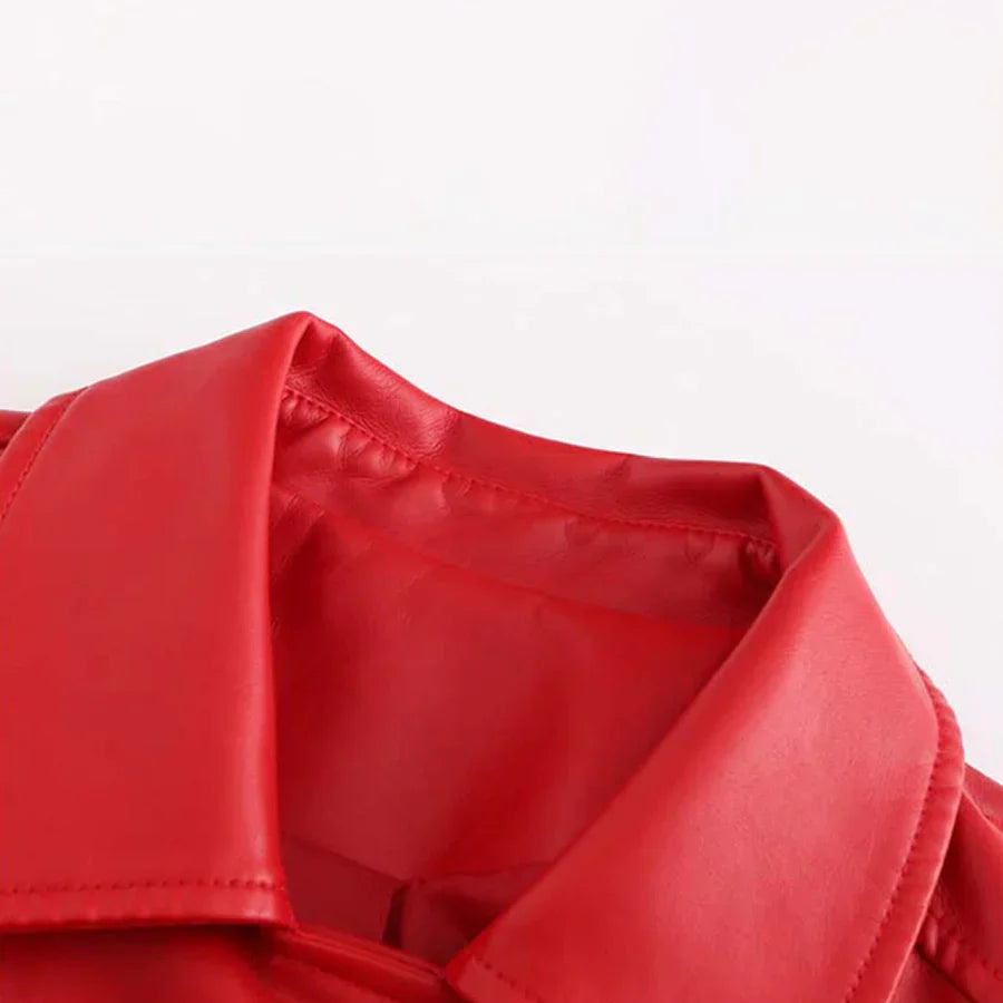 Hannie – elegante lederjacke für einen raffinierten look
