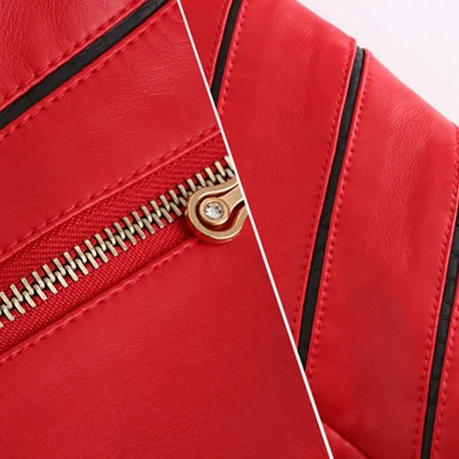 Hannie – elegante lederjacke für einen raffinierten look