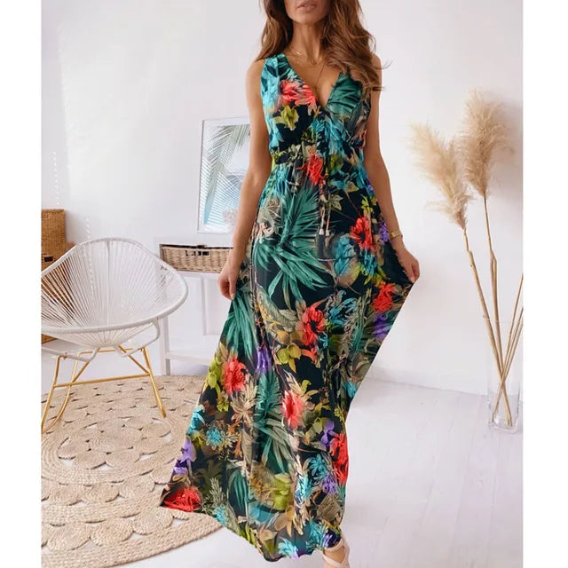 Tropisches maxikleid - Elena