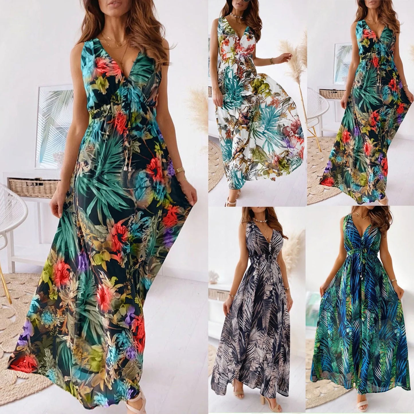 Tropisches maxikleid - Elena