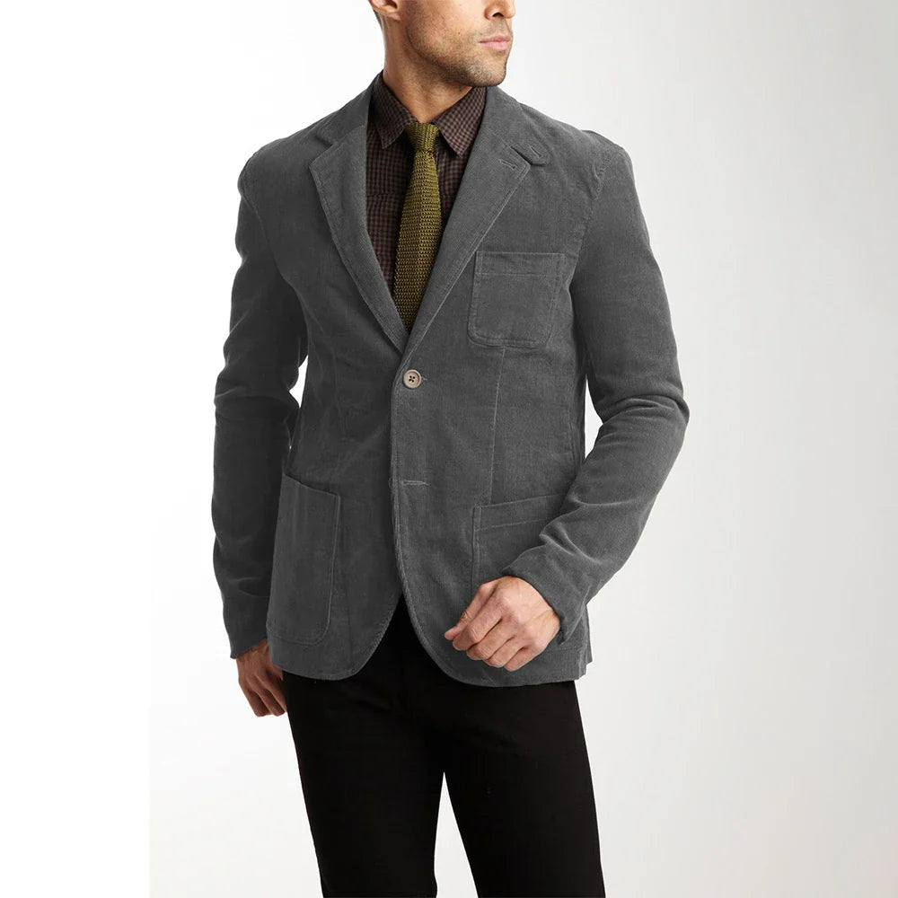 Herren-cordjacke, klassisch modern