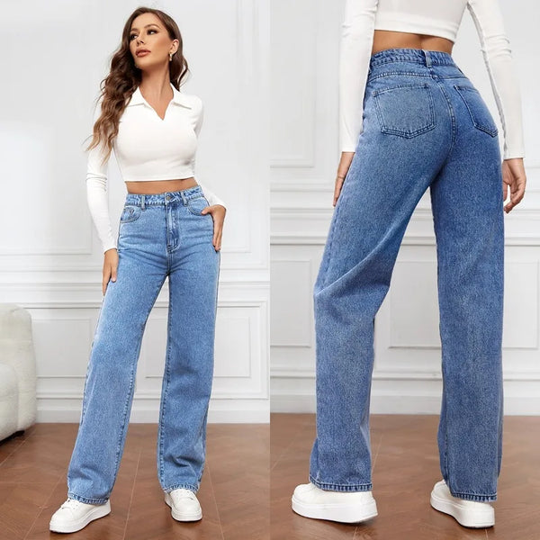 Gloria – vintage-stretchjeans mit hoher taille