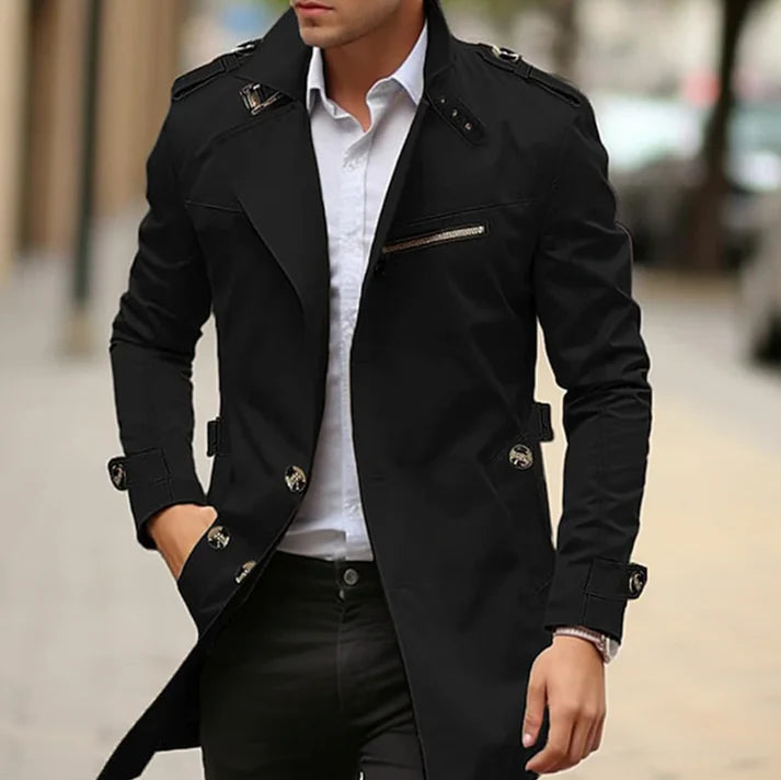 Schwarze Trenchcoat für Herren