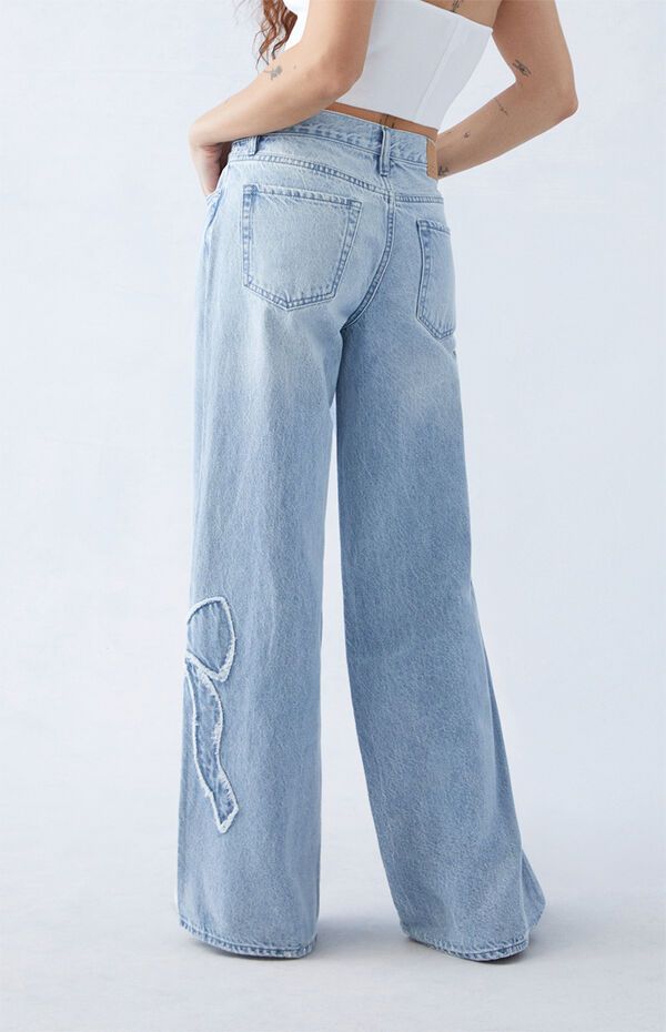 Lavey – baggy-jeans mit schleifen