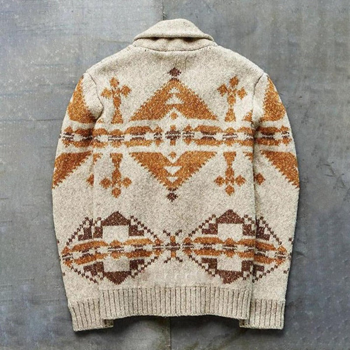 Jacken im vintage-stil aus kuscheligem strickmaterial für herren