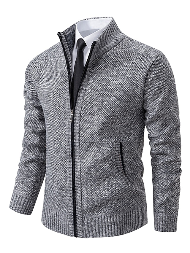 Grau Strickpullover für Herren