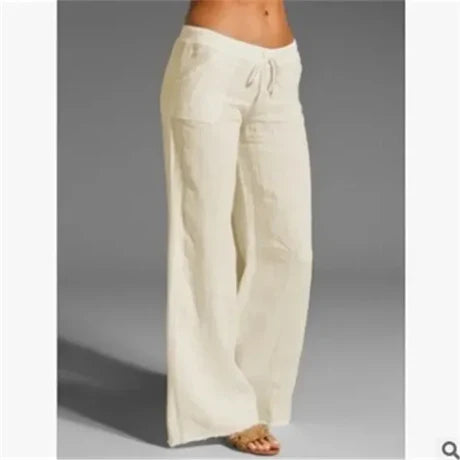 Weiße leinenhose - Anna