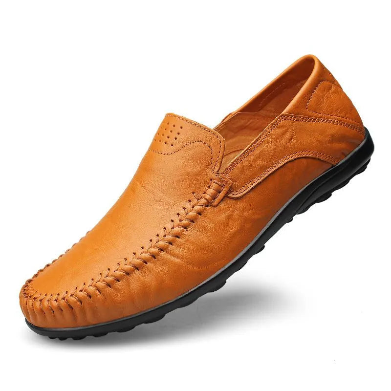 Herren-loafer aus echtem italienischem leder