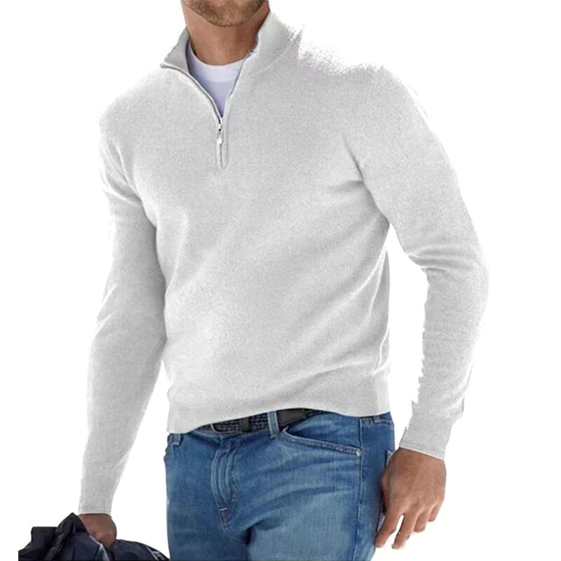 Robert – stylischer reißverschlusspullover für herren