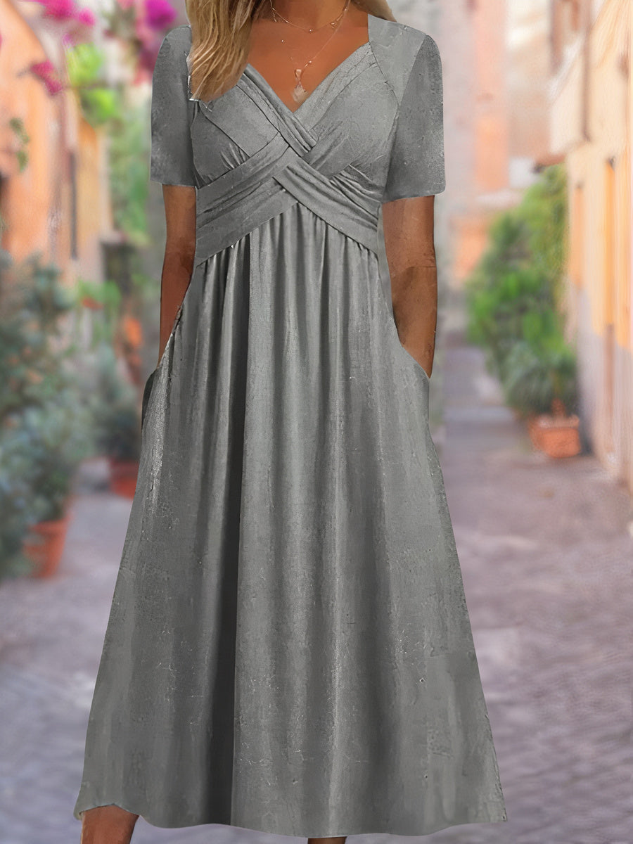 Sommerkleid mit v-ausschnitt – Selby