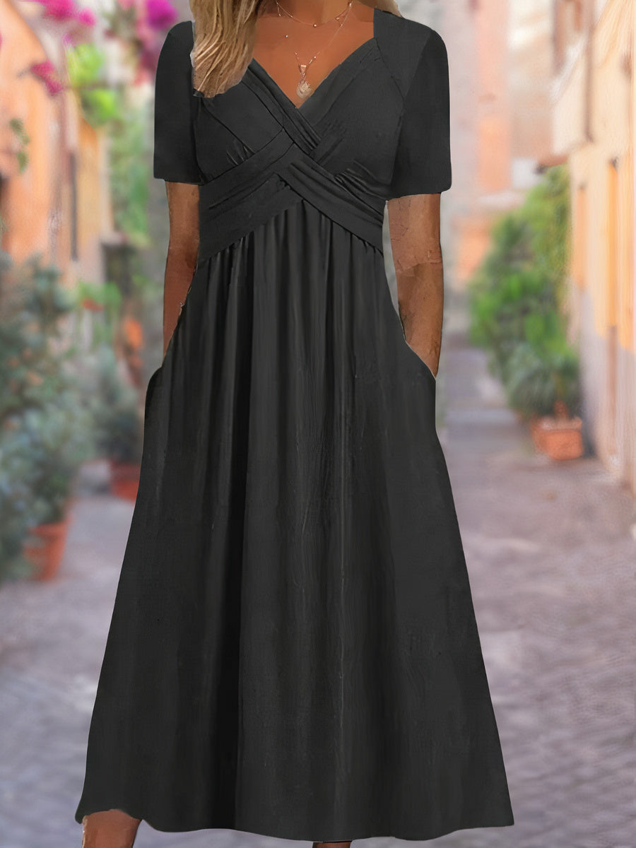 Sommerkleid mit v-ausschnitt – Selby