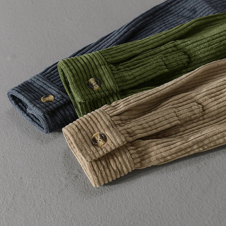 Egor - elegantes cord-herrenhemd