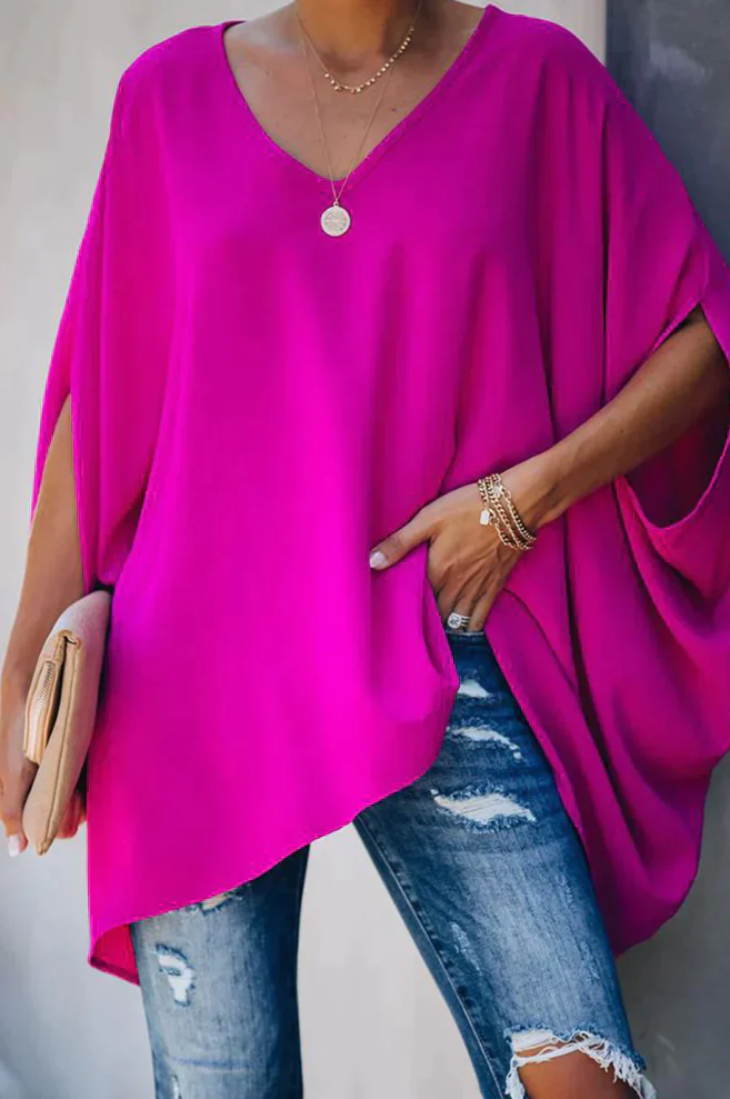 Elegante weite damenbluse für den sommer