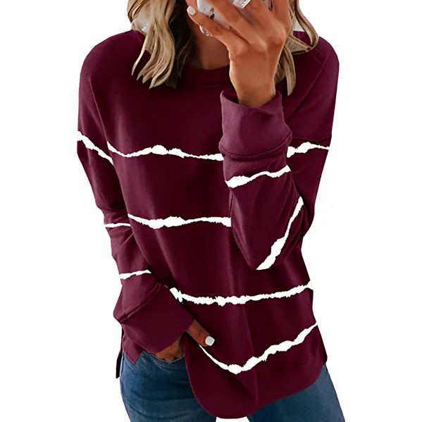 Daphne | lebendiges langärmeliges batik-Top